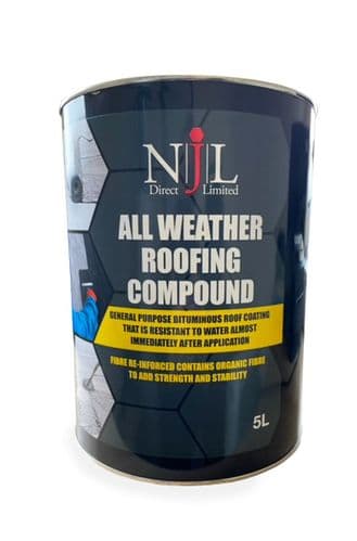 All Weather Roofing Compound Bitumen Waterproof Roof Coating 5 Litre