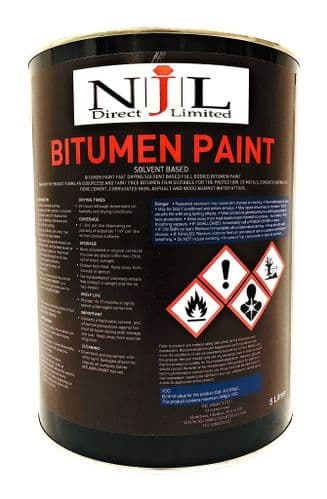 Black Bitumen Waterproof Paint 5 litre