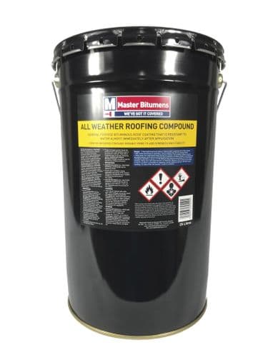 Master Bitumen All Weather Roofing Waterproofing Compound 25 litre