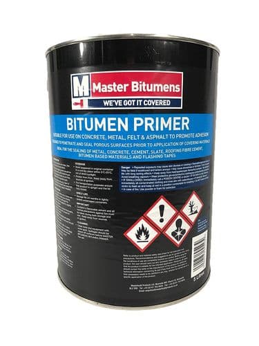 Master Bitumen Black Bitumen Waterproof Primer 5 litre
